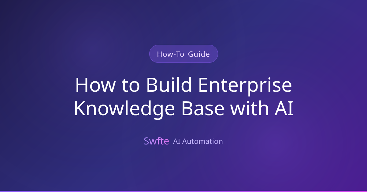 How to Build Enterprise Knowledge Base with AI