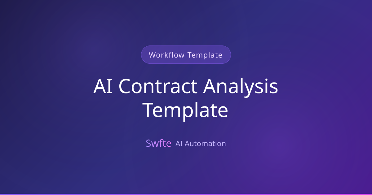 AI Contract Analysis Template