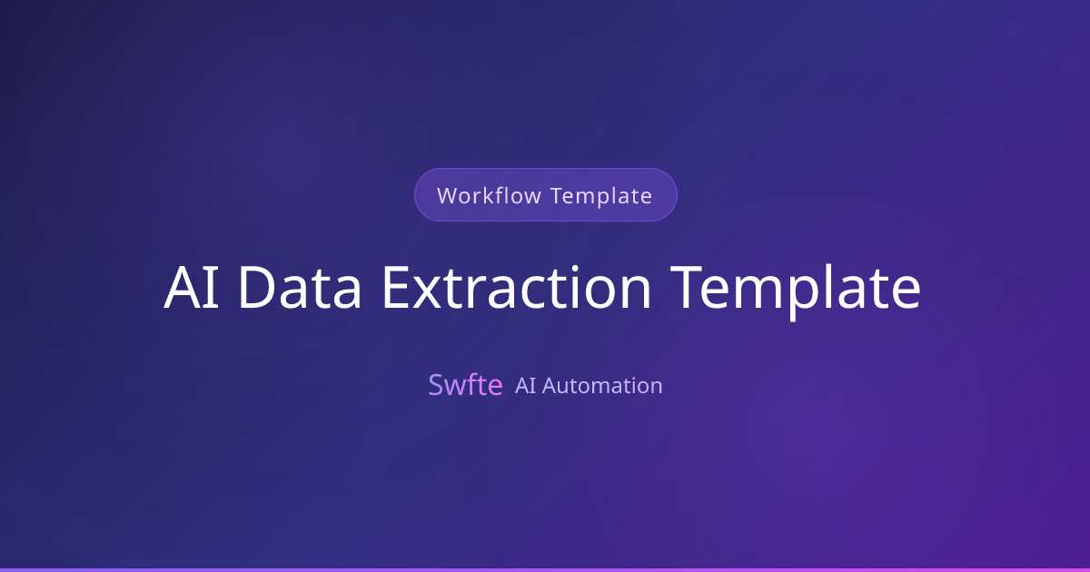AI Data Extraction Template