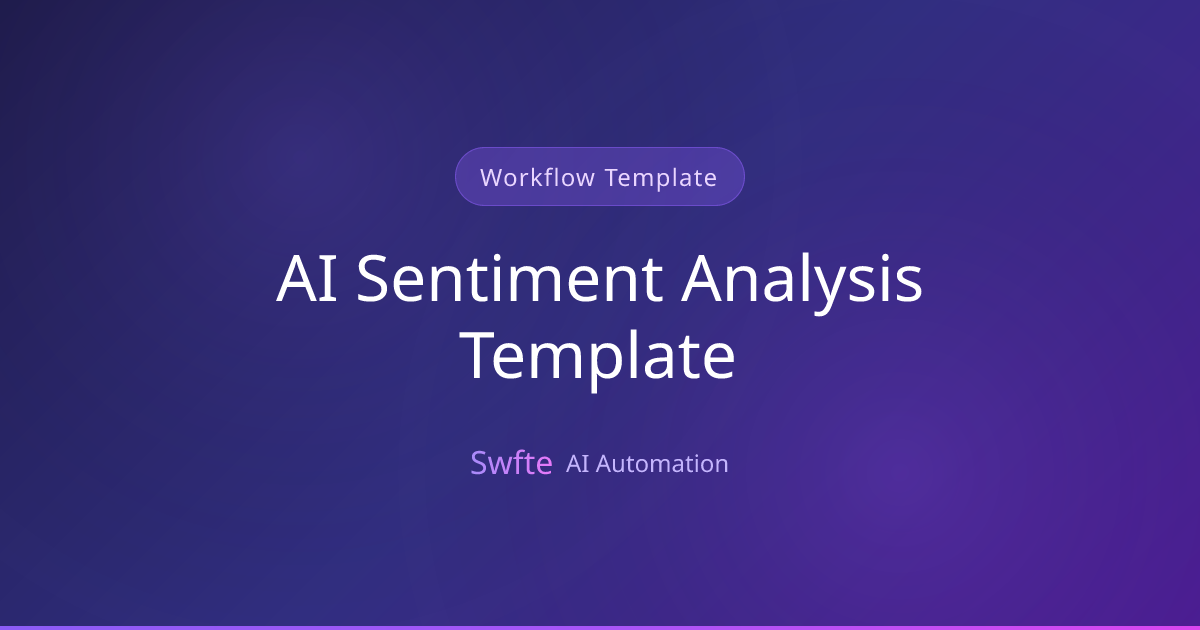 AI Sentiment Analysis Template