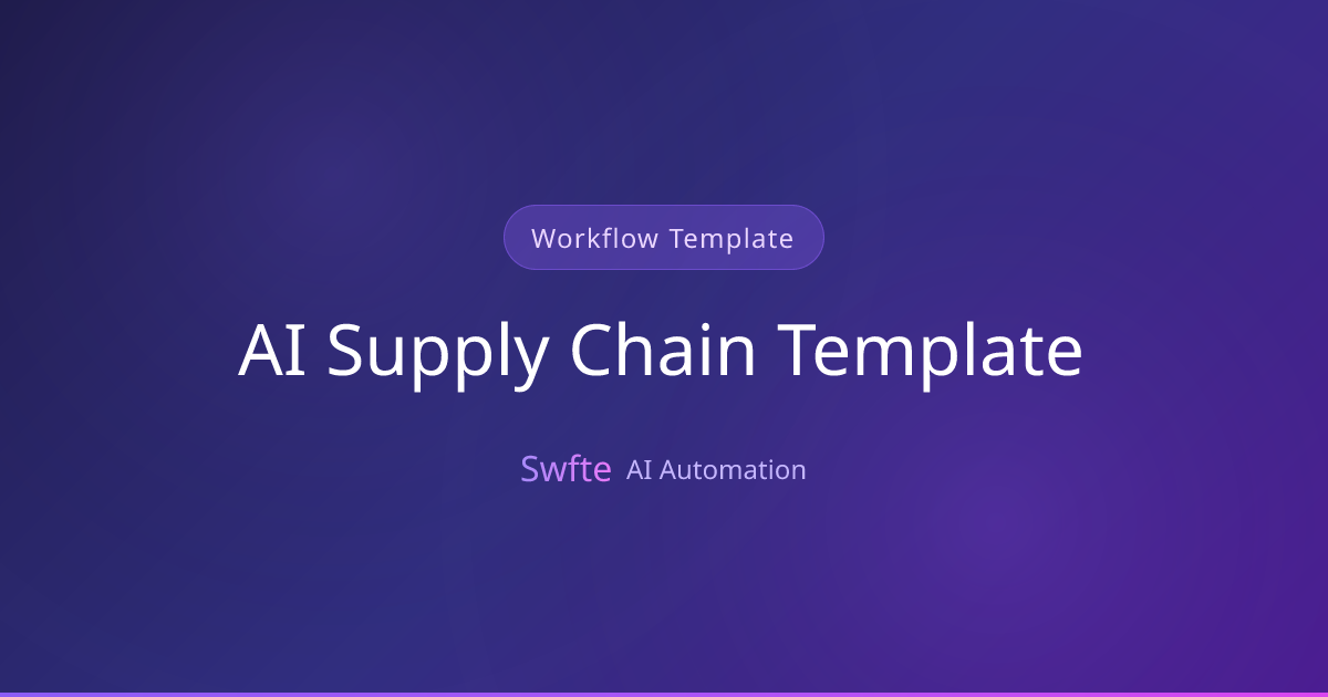AI Supply Chain Template